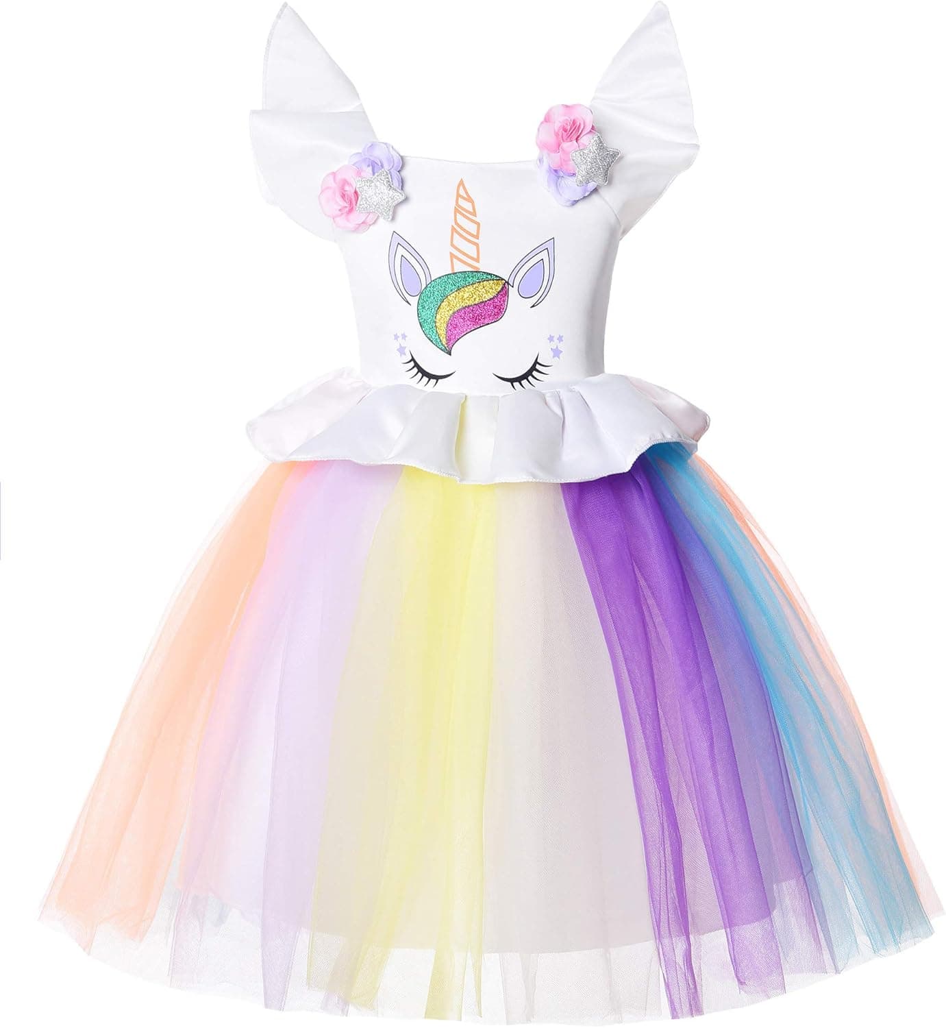 JerrisApparel Girl Unicorn Costume Unicorn Birthday Party Wedding Tutu Dress