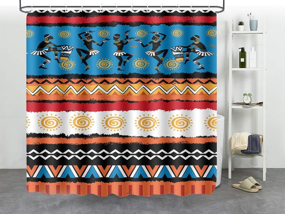 LINENLUX Shower Curtain,Waterproof Polyester Fabric Bath Curtain with 12 Hooks 72x72 Inch
