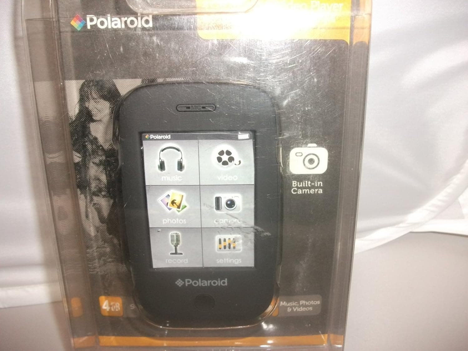 Polaroid PMP283C-4 4GB Music & Video Player with built-in Camera