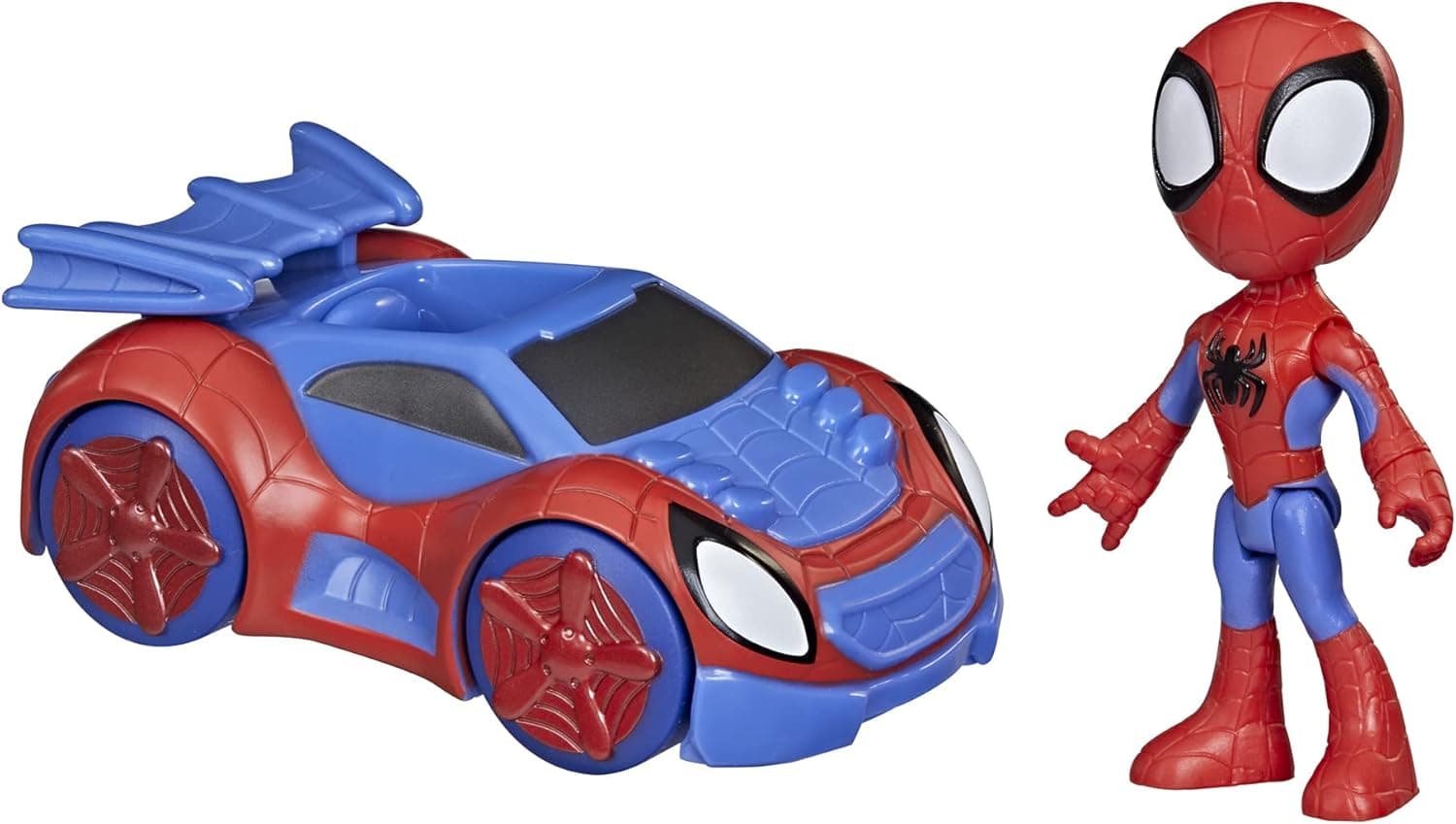 Spidey and His Amazing Friends Marvel Spidey Action Figure and Web-Crawler Vehicle, for Kids Ages 3 and Up