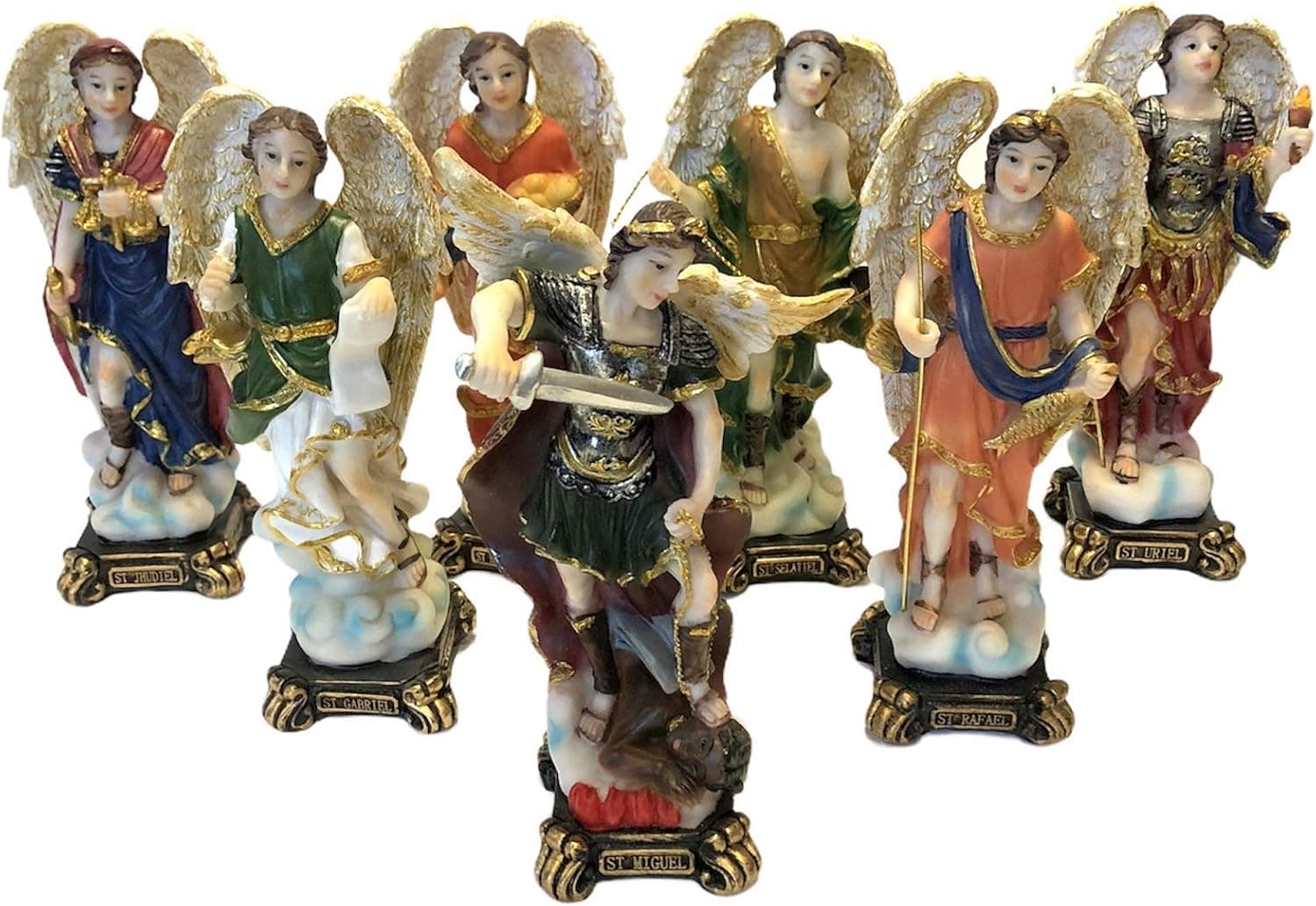 collection 7 Archangel Set 63075 New Siete Arcangeles 6" Set