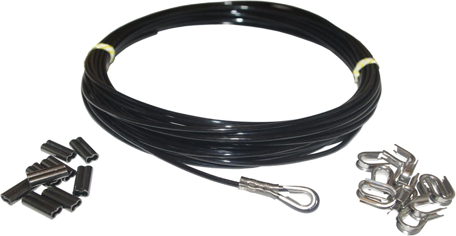 250lb - 500lb Monofilament Leader Speargun Line Kit - Incl 10 Crimps, 10 Thimbles & 100ft of Line (Choose Kit Size)