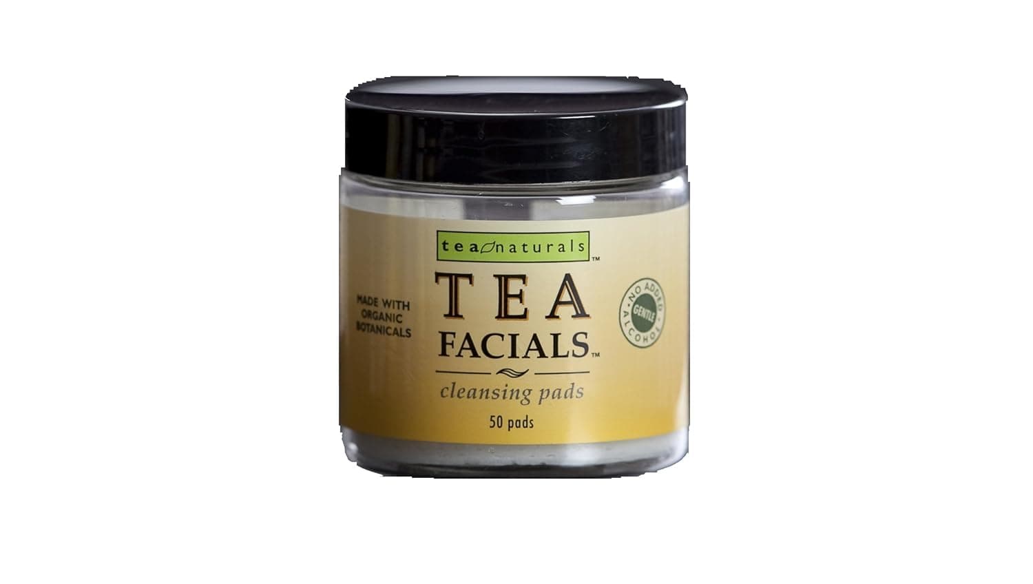 Tea Naturals Skin Care Tea Facials, Cleanser Pads, 50, 2.5-Ounce Jars (Pack of 2)