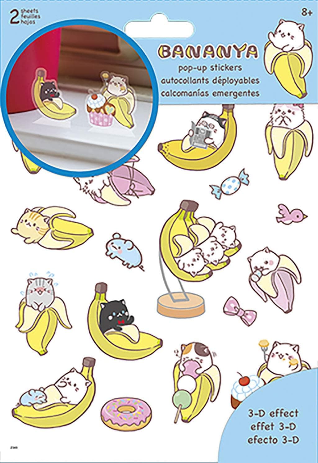Trends International Bananya - Pop Up Stickers
