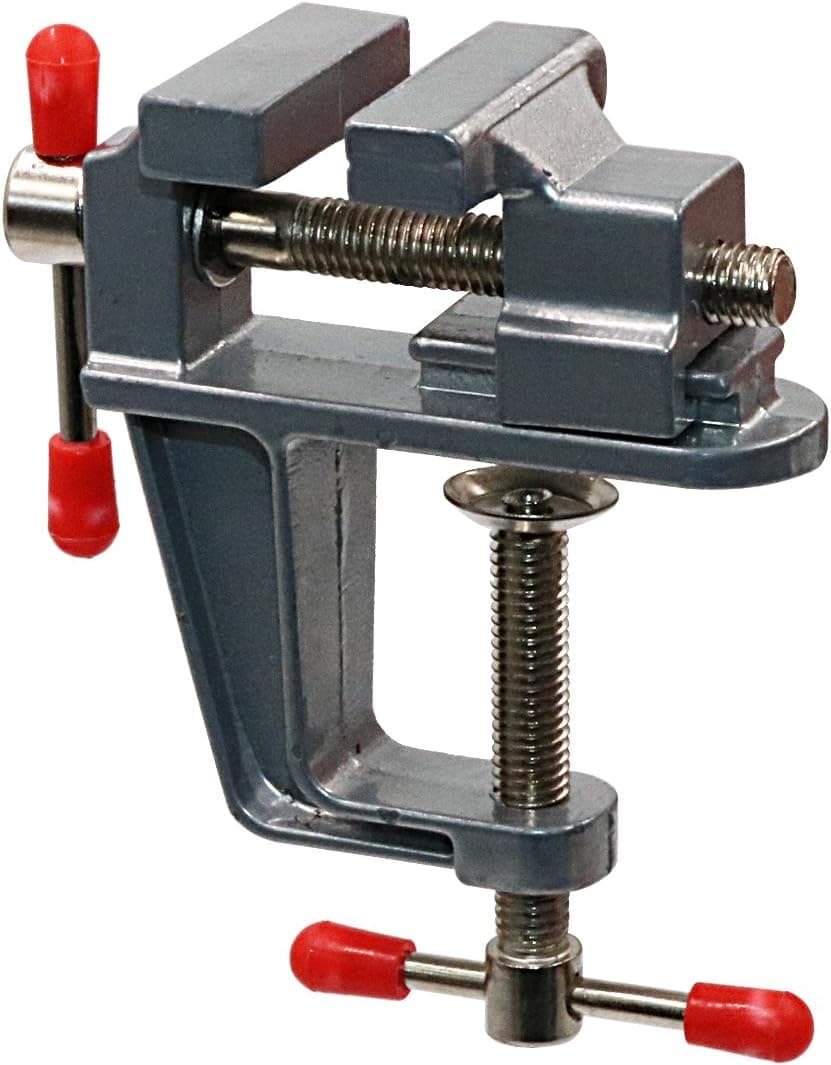 TANJIN Mini Jeweler Table Clamp Small Hobby Bench Vice Jewelers Hobby Clamps Craft Table Repair Tool Portable Work Bench Vise