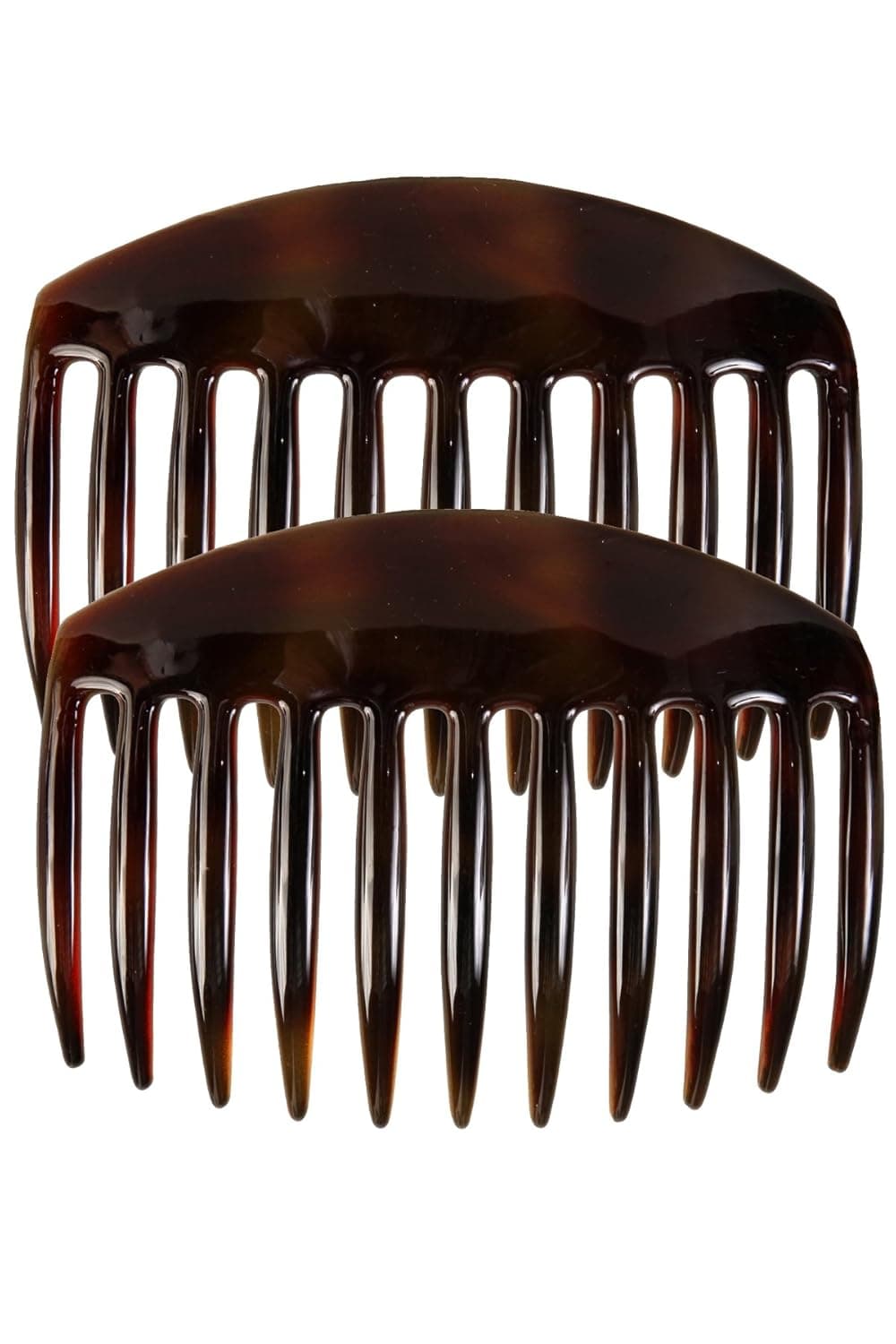Caravan French Tooth Back Comb Tortoise Shell Pair, Large.65 Ounce