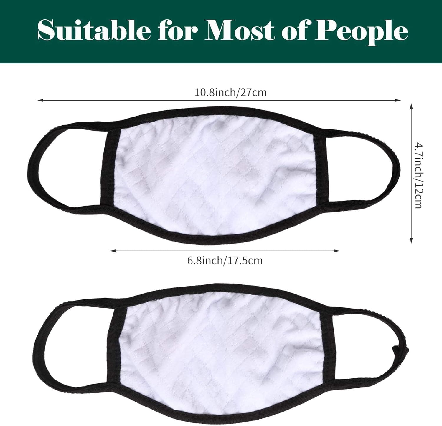Cotton Unisex Face Reusable for Cycling Camping Travel for Kids Teens Men Women, Pack of 20