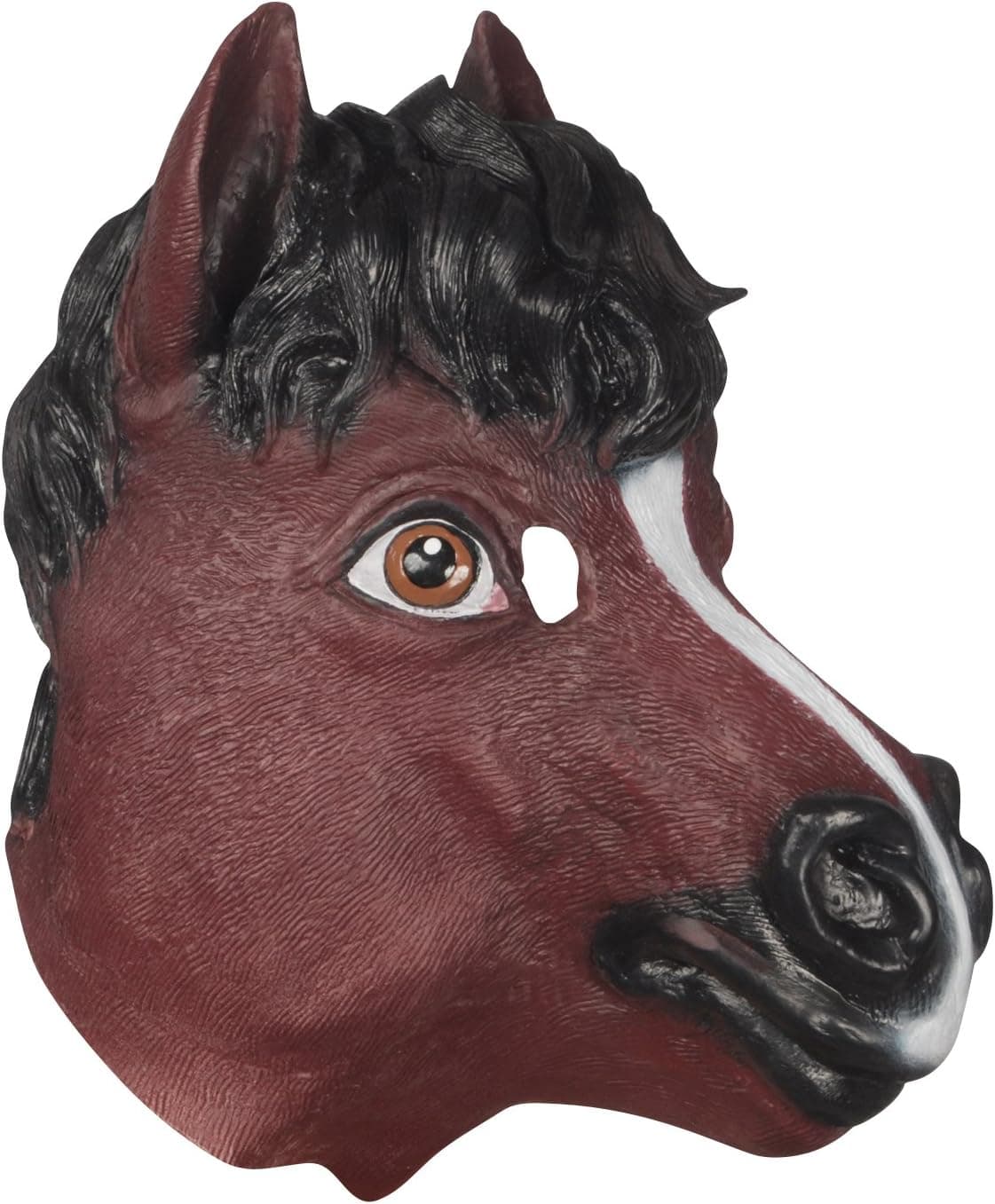 Loftus International Halloween Horse Full Head Mask Brown Black White Teen Size Novelty Item