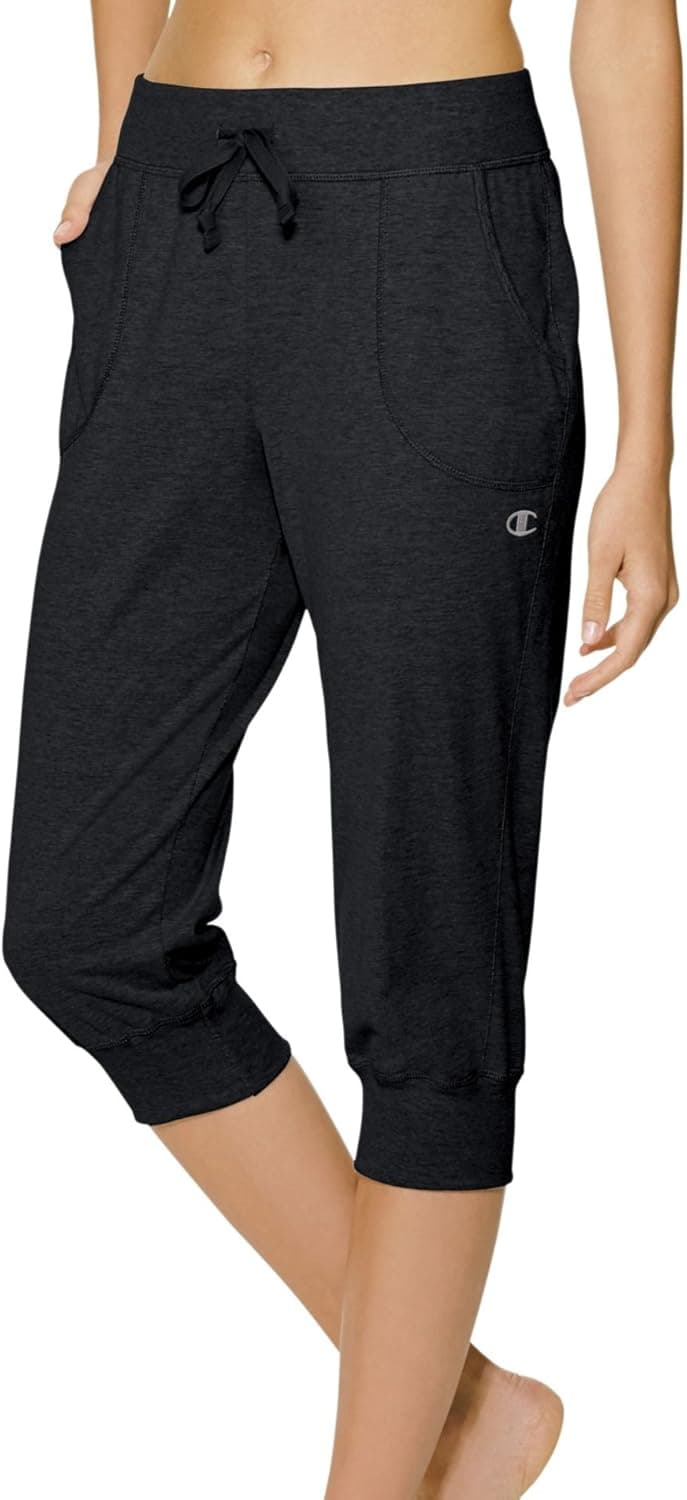 Champion Women's Jersey Banded Knee Pant