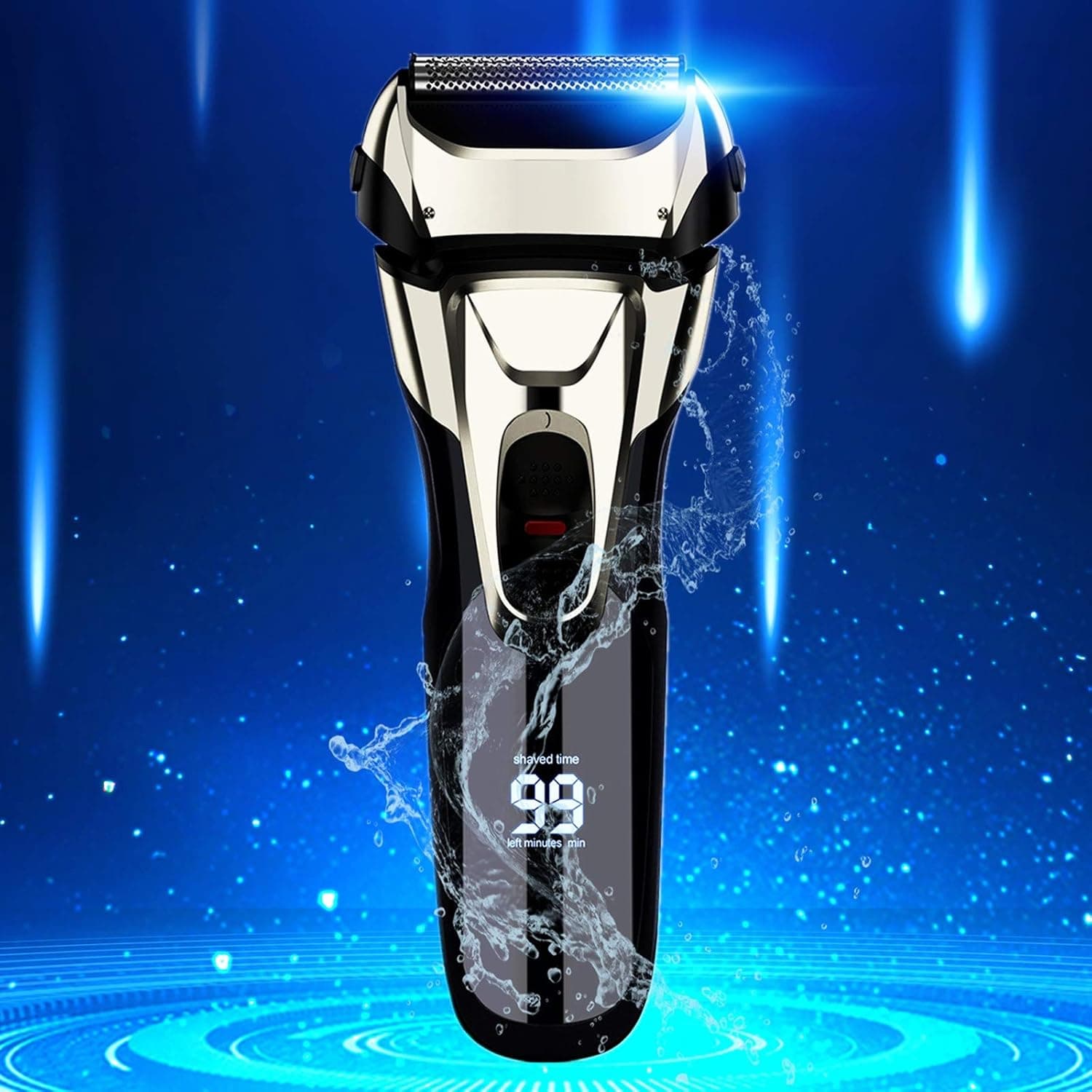 Vifycim Electric Shavers for Men, Mens Electric Razor, Wet Dry Man Foil Shaver, Waterproof Portable Face Cordless Shaver Travel USB Rechargeable Pop-up Trimmer Led for Facial Shaving Dad Husband