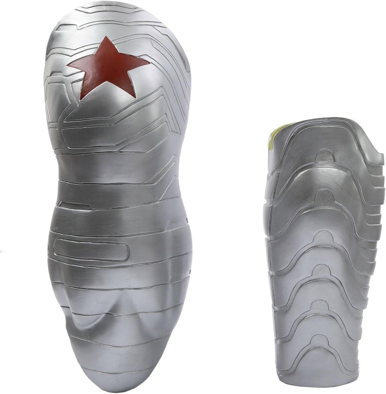 Xcostume The Winter Cool Soldier Bucky Arm Sleeve Prop Silver Adult -V3 Plastic Version