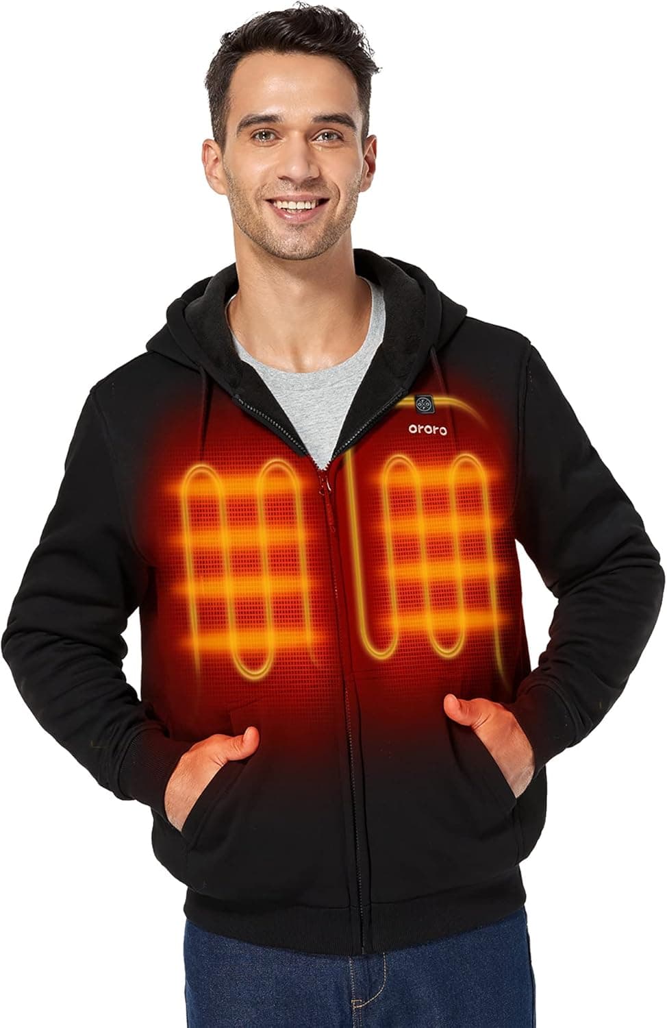 ORORO Heated Hoodie with Battery Pack (Unisex)