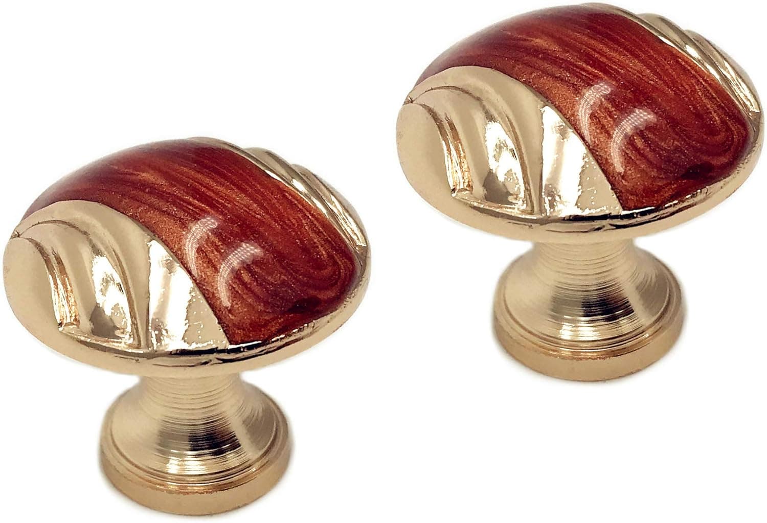 XMHF European Style Cabinet Handle Modern Minimalist Single Hole Drawer Knob Hardware 3243 Amber Jade Red 2Pcs