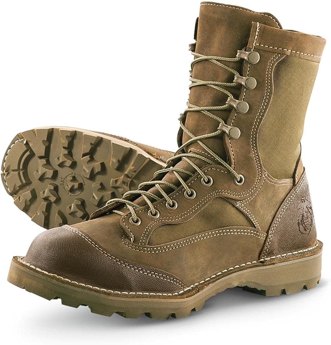 USMC Speed Lacer RAT Boot, Waterproof Gore-TEX, Vibram 360, GI, Made in USA, Mojave, Brown