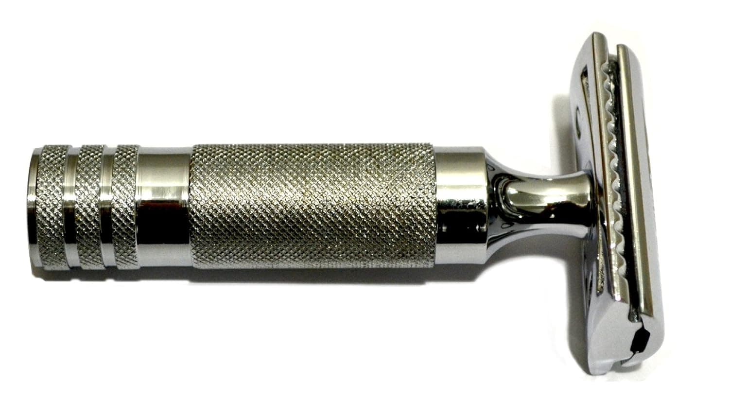 CS-204 Classic Samurai Large Short Handled Heavy Duty Double Edge Safety Razor with 5 Astra Double Edge Razor Blades