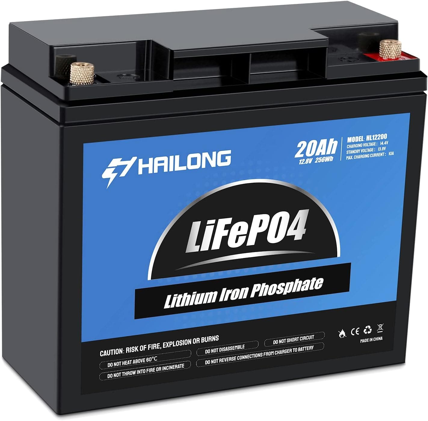 12V 20Ah Battery LifePO4 Lithium ion Battery Built in BMS 2500-7000 Life Cycle, Compatible with Razor MX350, MX400 Electric Dirt Bike, Power wheels, Solar, Trolling Motor, Mobility Scooter, Fishfinder