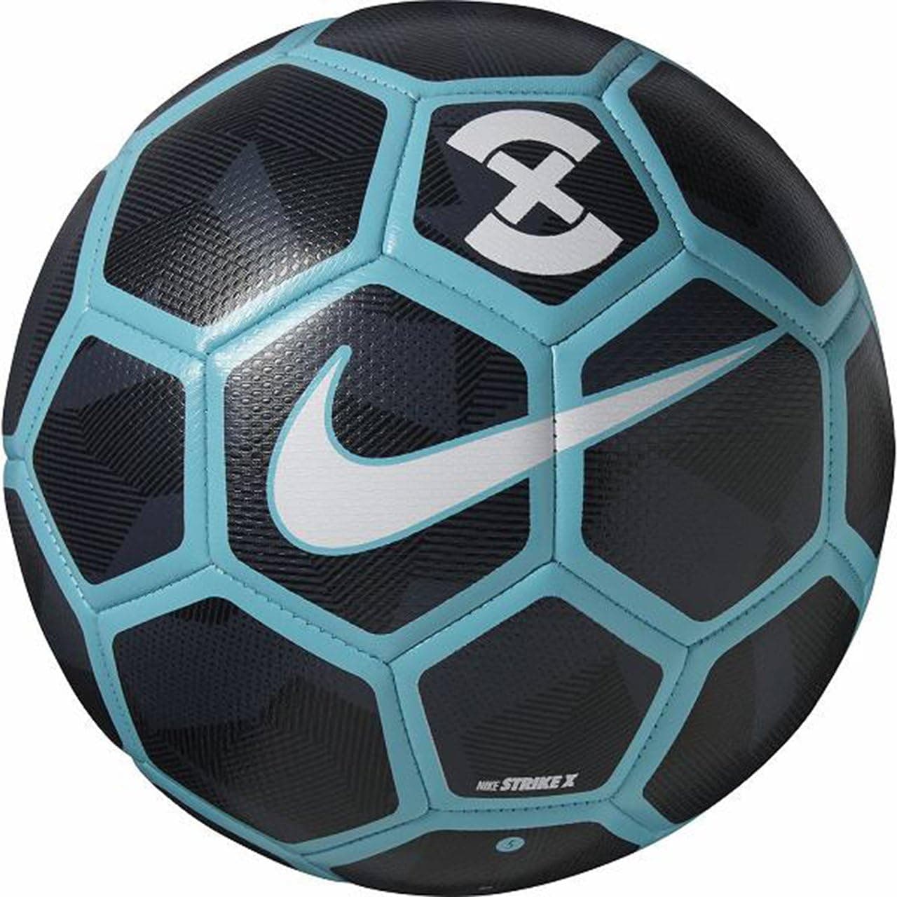 Nike Strike X Soccer Ball (Obsidian/White)(5)