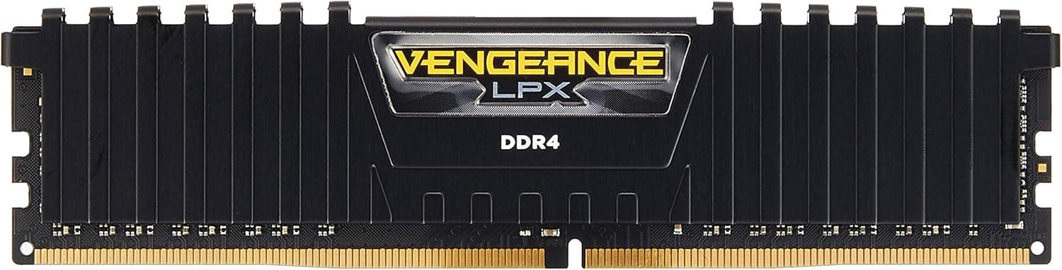 Corsair Vengeance LPX 16GB (2x8GB) DDR4 DRAM 2400MHz C16 Desktop Memory Kit - Black (CMK16GX4M2A2400C16), Vengeance LPX Black, 16GB (2 x 8GB)