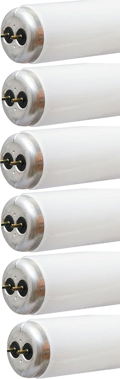GE Kitchen & Bath Light Bulbs, T12 Tube Light Bulbs, 30 Watt, 36-Inches, G13 2-Pin Base, Warm White (6 Pack)