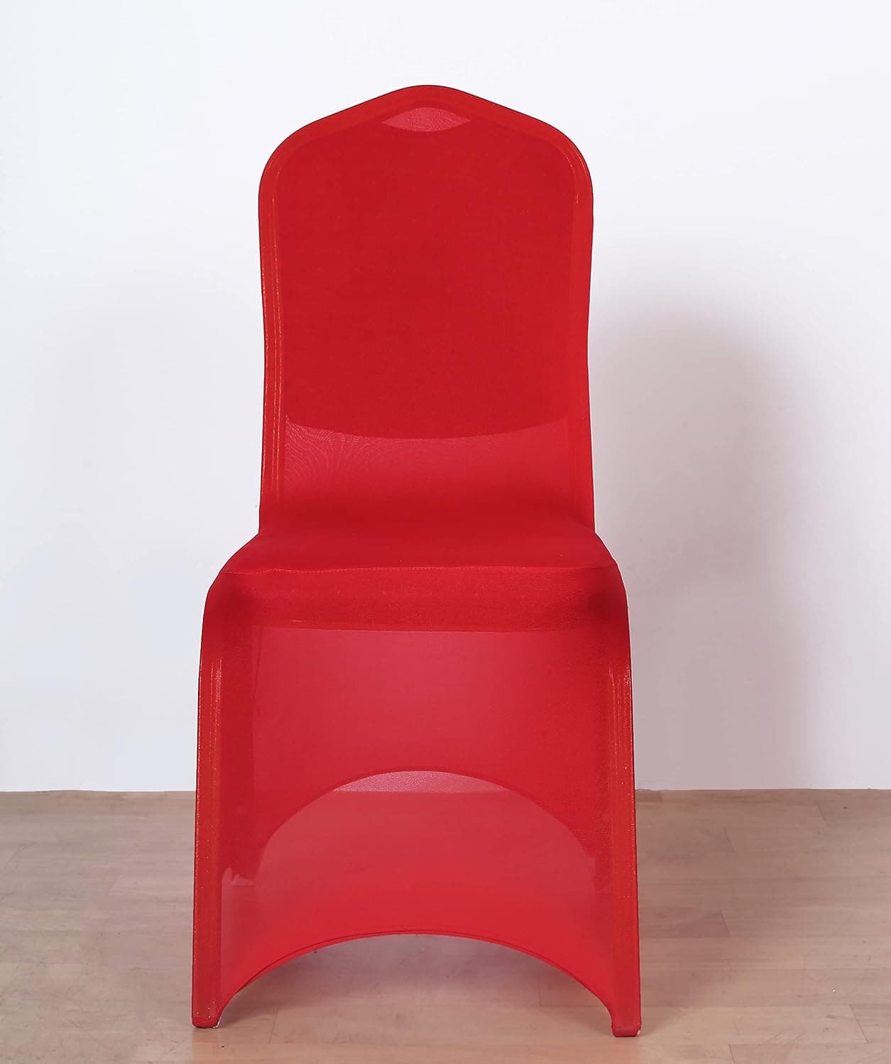 Craft And Party, Spandex Folding Chair Cover, Stretchable Chair Slipcover for Party and Wedding (Red, Banquet Chair Cover - Set of 20)