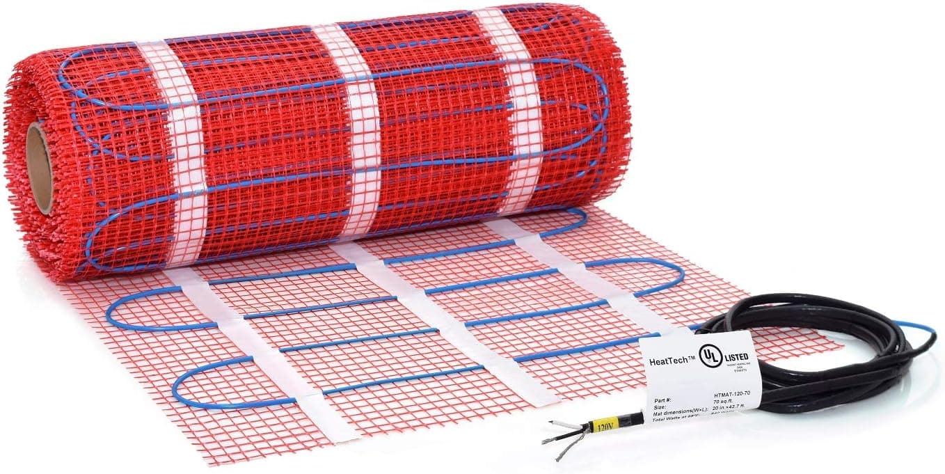 20 sqft HeatTech 240V Electric Tile Radiant Floor Heating Mat