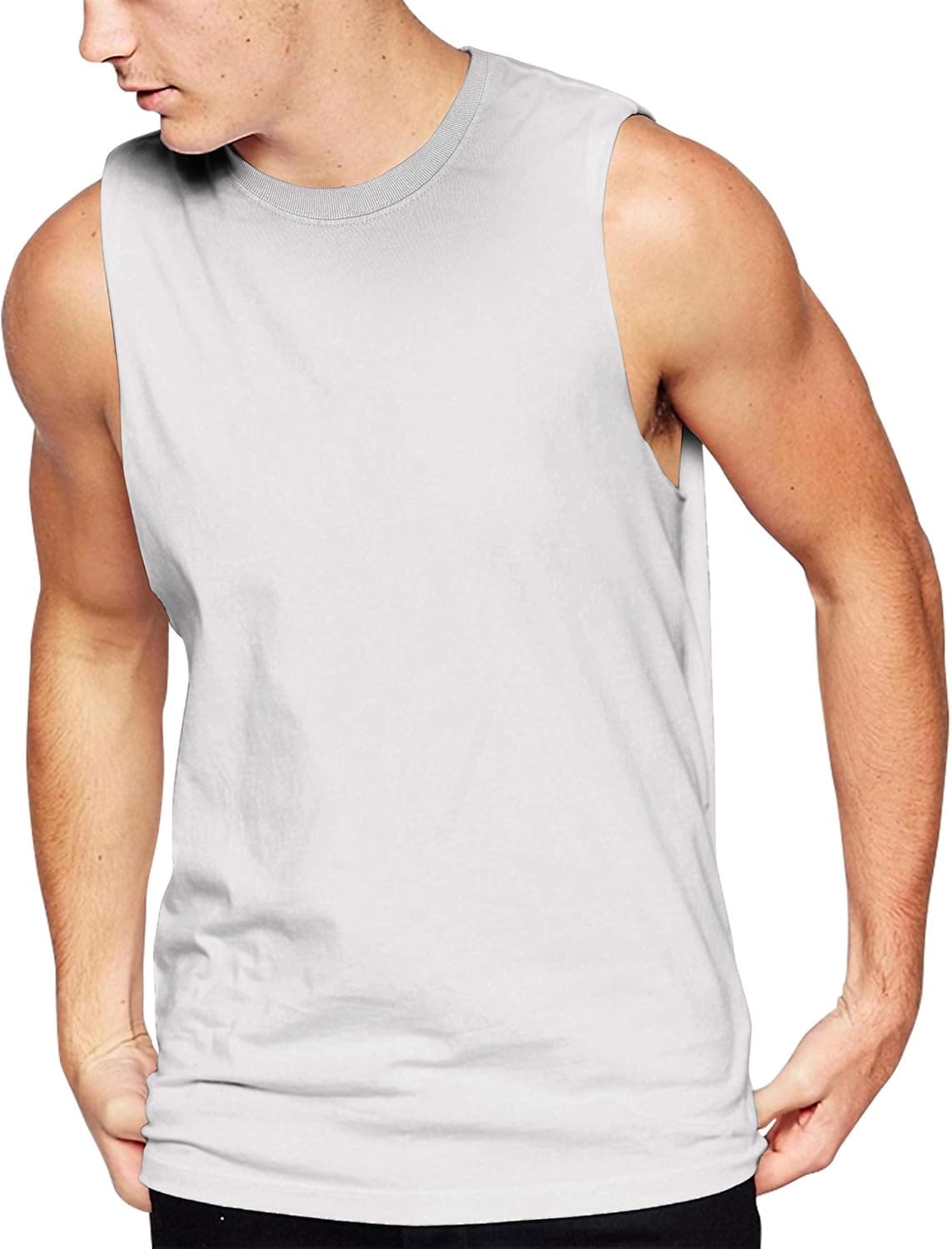 Hat and Beyond Mens Active Muscle Tank Top Athletic Boxing Gym Workout Shirts