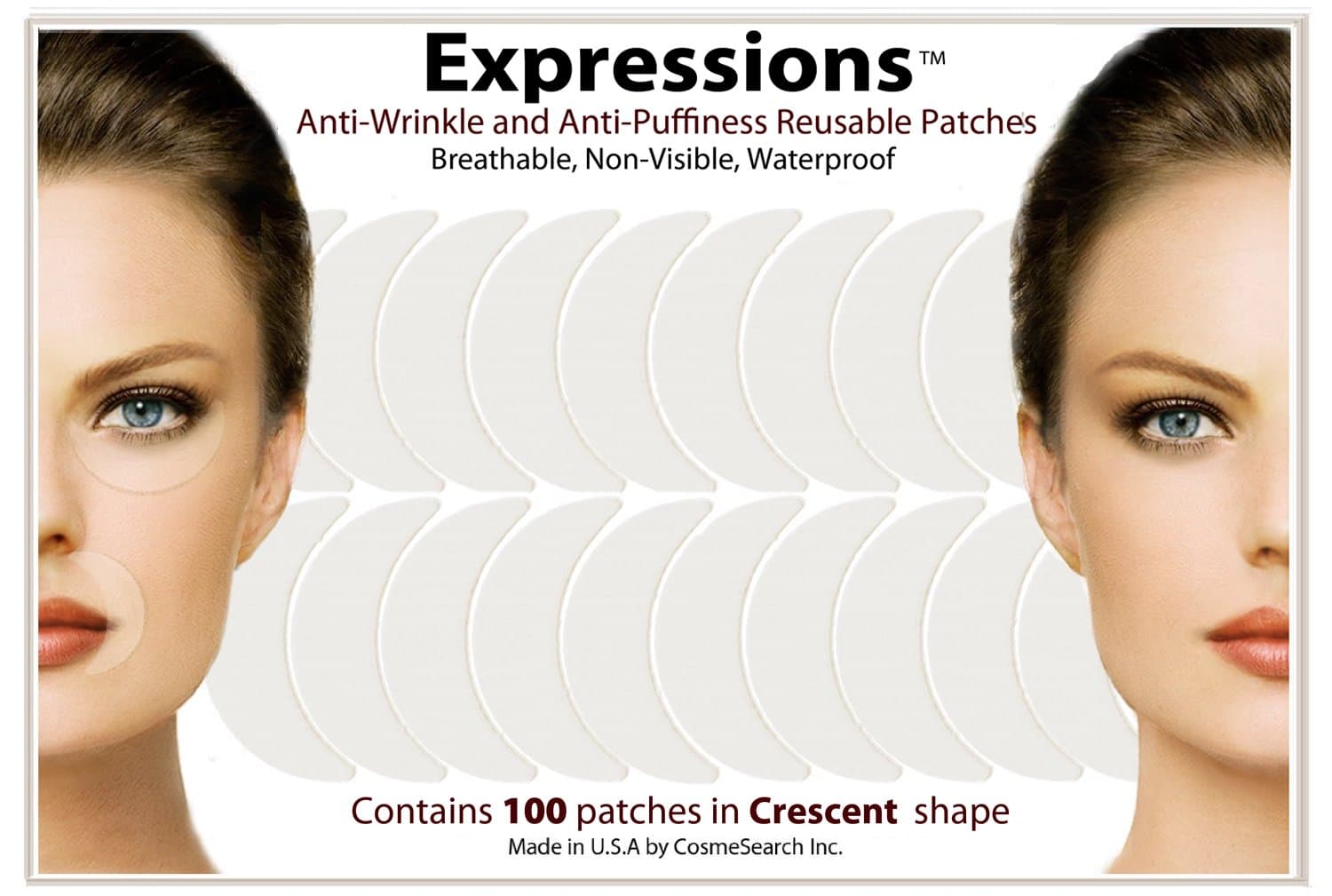 Expressions Breathable Anti-Wrinkle Patches (Crescent)