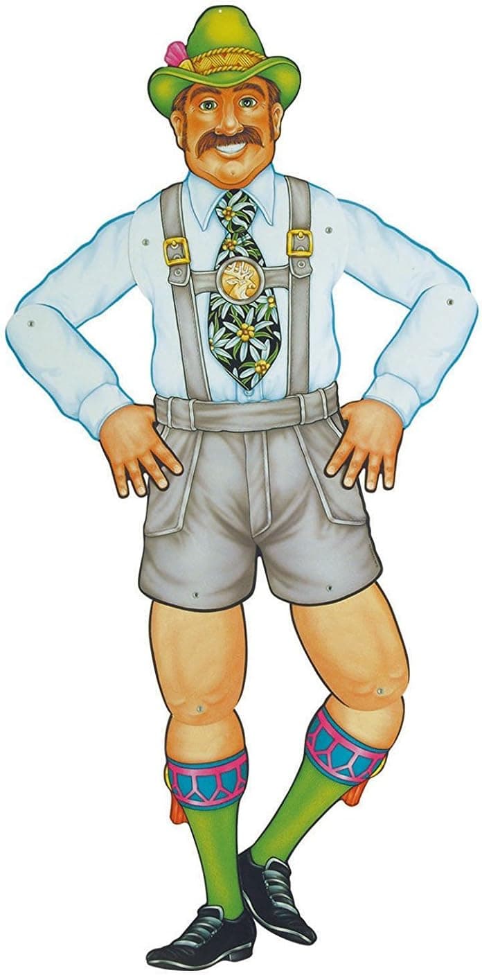 Jointed Mr Oktoberfritz Party Accessory (1 count) (1/Pkg)