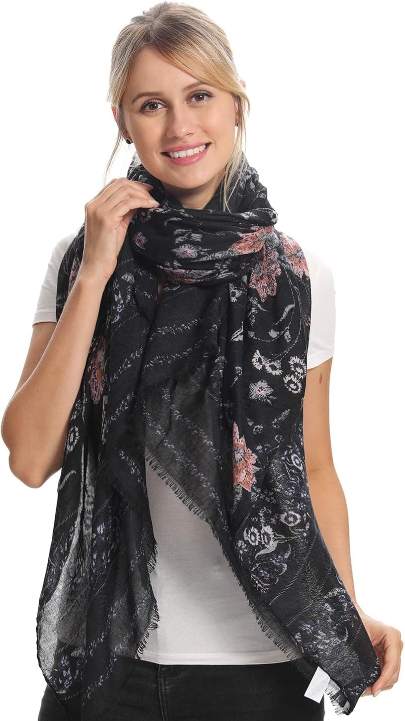 Fashion Printed Long Scarf, 15 Classic Patterns, Cozy Soft, Big Size for All Season