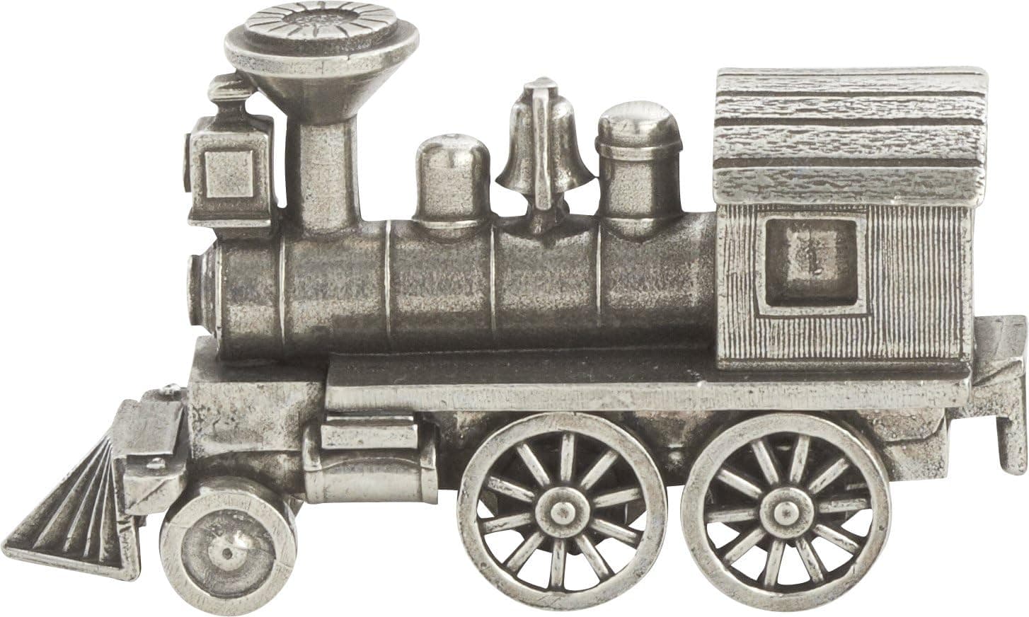 Danforth Birthday Train Engine – Handcrafted Pewter Birthday Party Decorations – 1 1/2" Tall by 2 1/2" Wide, Made in USA