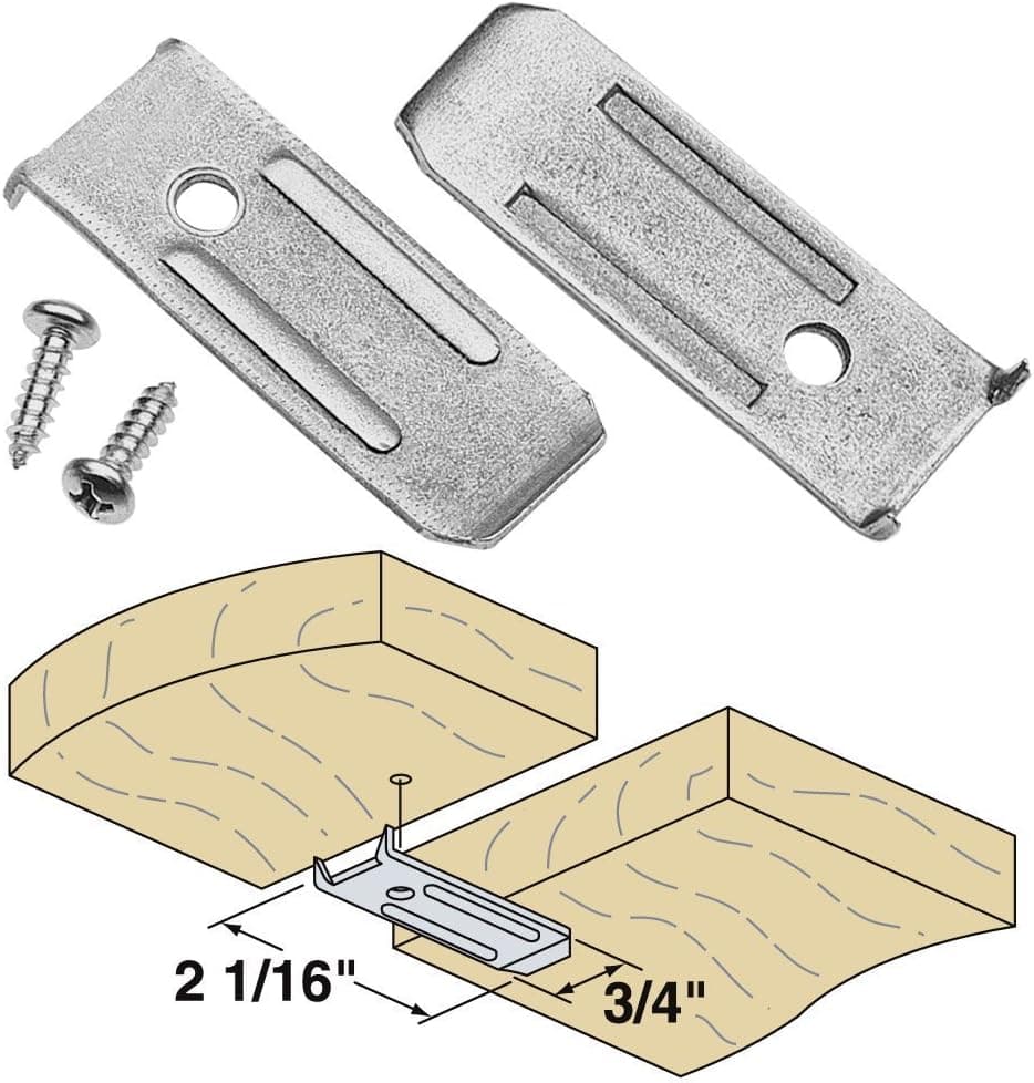 Platte River 941392, Hardware, Table, Table Leaf Hardware, 14 Gauge Leaf Leveler, 10-Pack