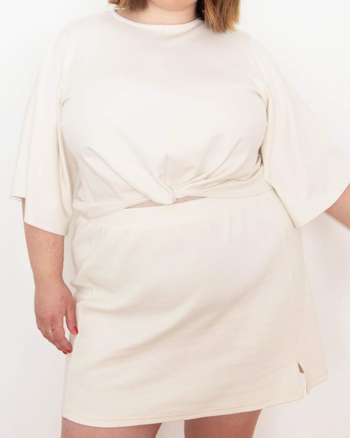 The Drop Women's Whisper White Knit Twist Front Top by @itsmekellieb