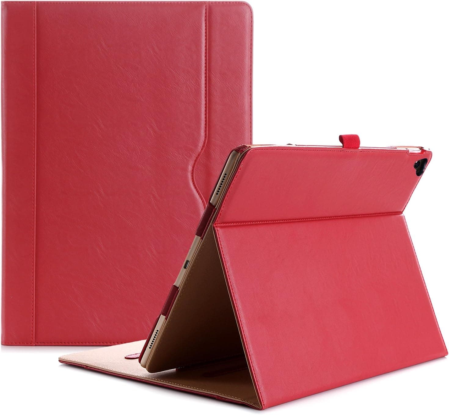 ProCase iPad Pro 12.9 2017/2015 Case (Old Model) - Stand Folio Case Cover for Apple iPad Pro 12.9 Inch (Both 2017 and 2015 Models), with Multiple Viewing Angles, Apple Pencil Holder -Red