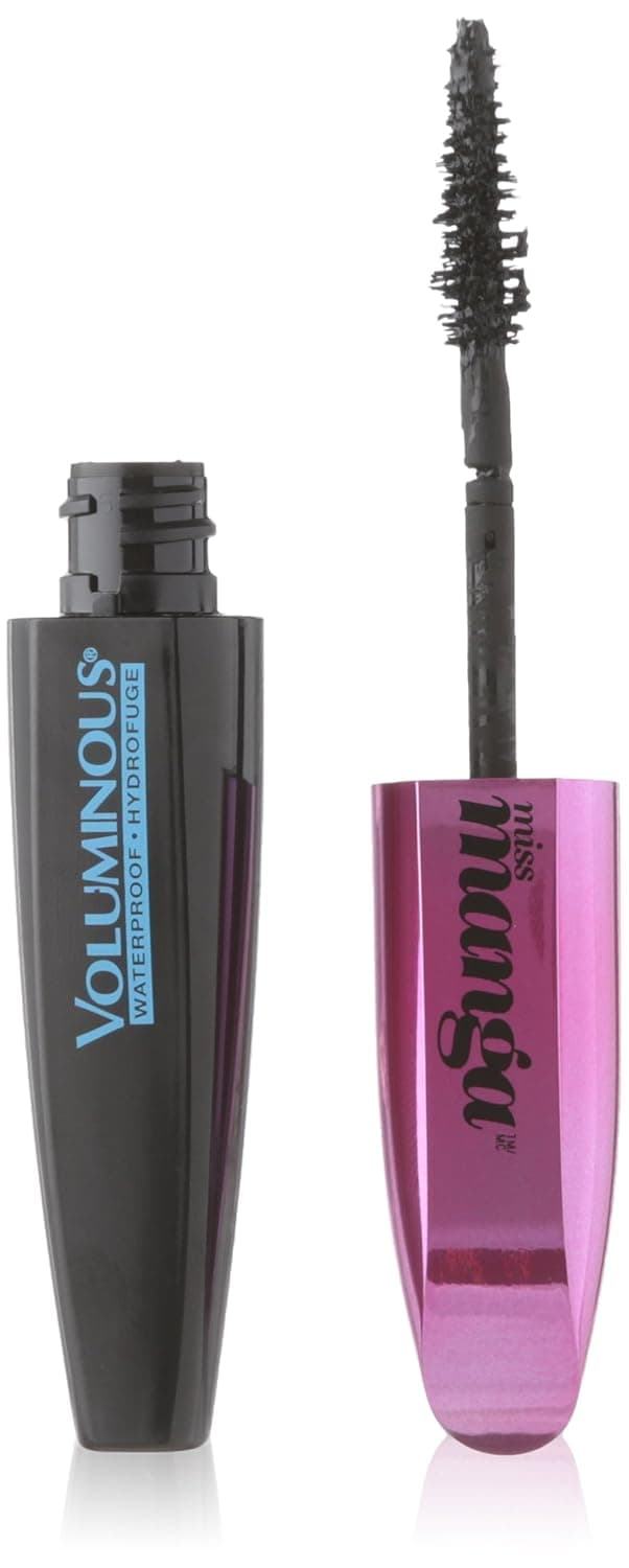 L'oreal Paris Voluminous Miss Manga Mascara, 378 Waterproof Blackest Black, 0.29 Fluid Ounce