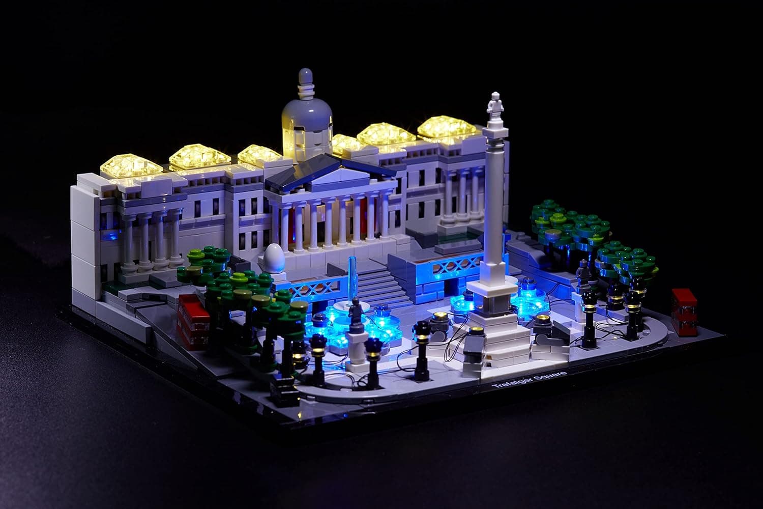 Brick Loot Deluxe LED Lighting Kit for Your Lego Architecture Trafalgar Square Set 21045 (Note: The Model is NOT Included)