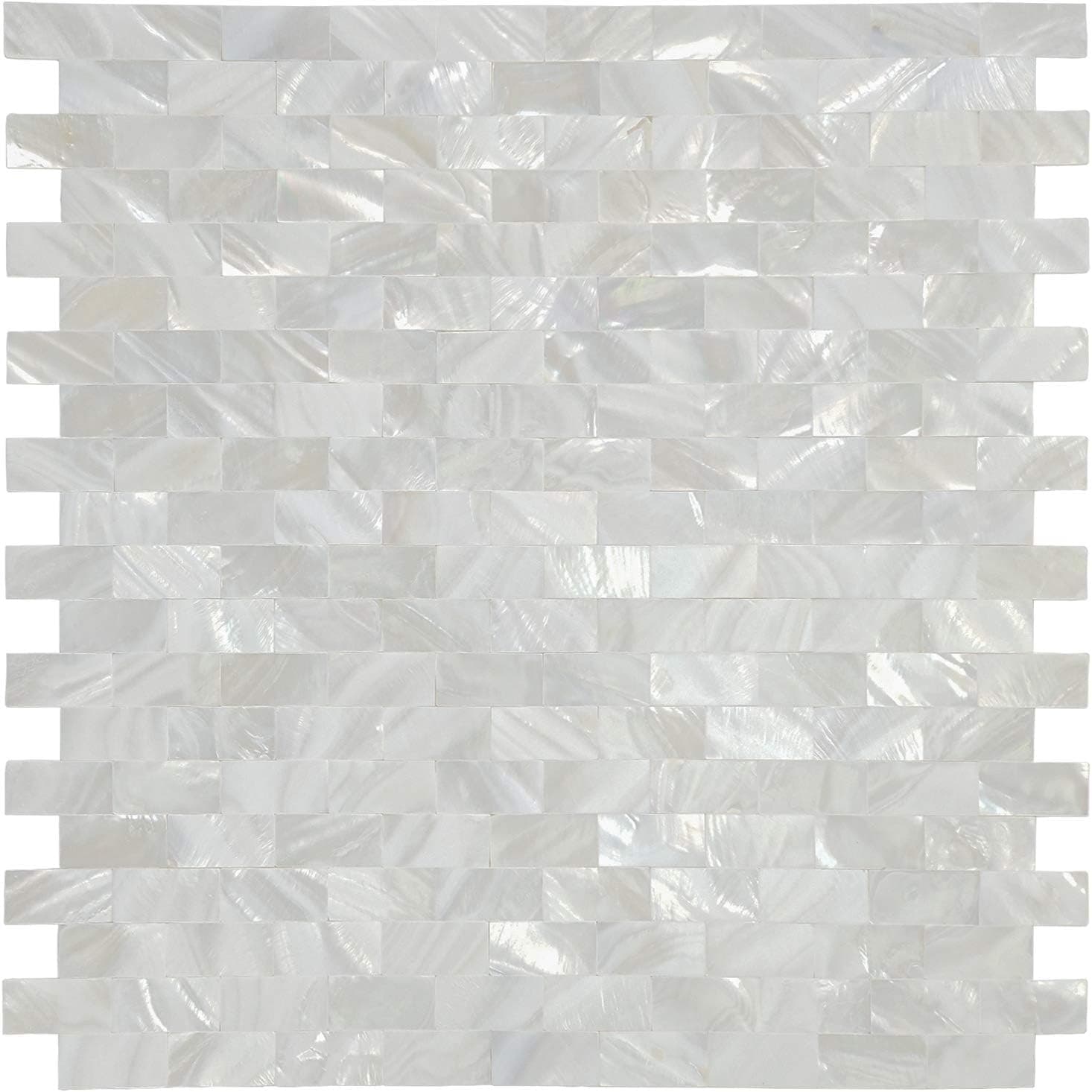 Art3d Mother of Pearl Shell Mosaic Tile for Kitchen Backsplash, 12"x12" (10 Tiles)