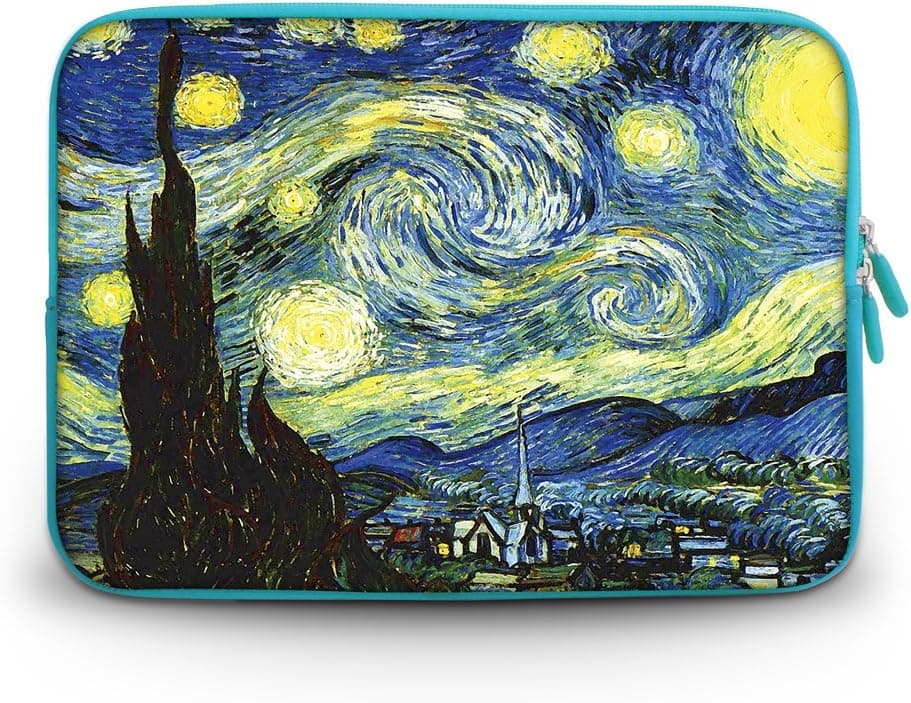 CorlfulCase174; 9.7" 10" 10.1" 10.2" inch Laptop Netbook Tablet Case Sleeve Carrying Bag For Apple iPad 2|3|4|5 /Asus EeePC 10 transformer/Acer Aspire one/Dell inspiron mini/Samsung N145/Toshiba/Kindle DX/Lenovo S205/HP Touchpad Mini 210 - The Starry Night sc10-61004