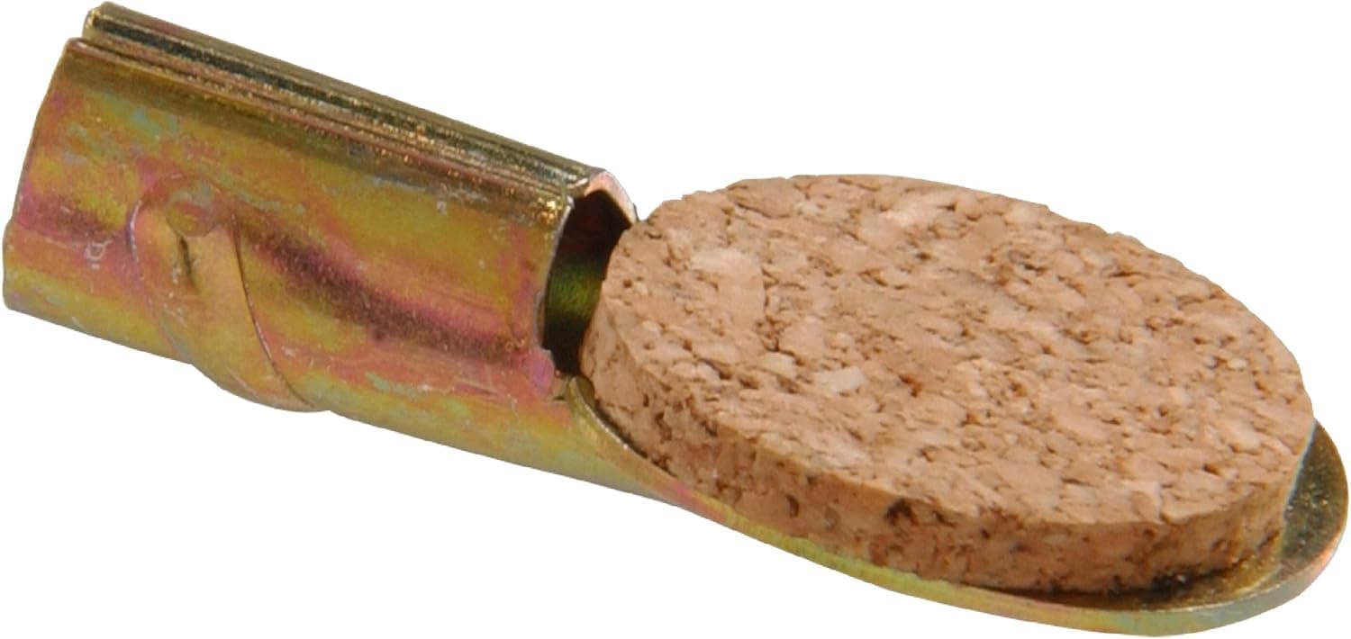 The Hillman Group 52074 Metal Shelf Pin Yellow with Cork, 12-Pack