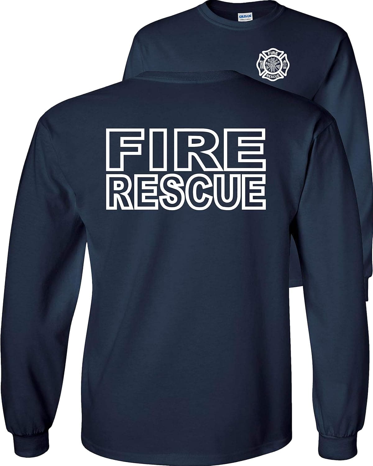 Fire Rescue Long Sleeve Shirt Maltese Cross