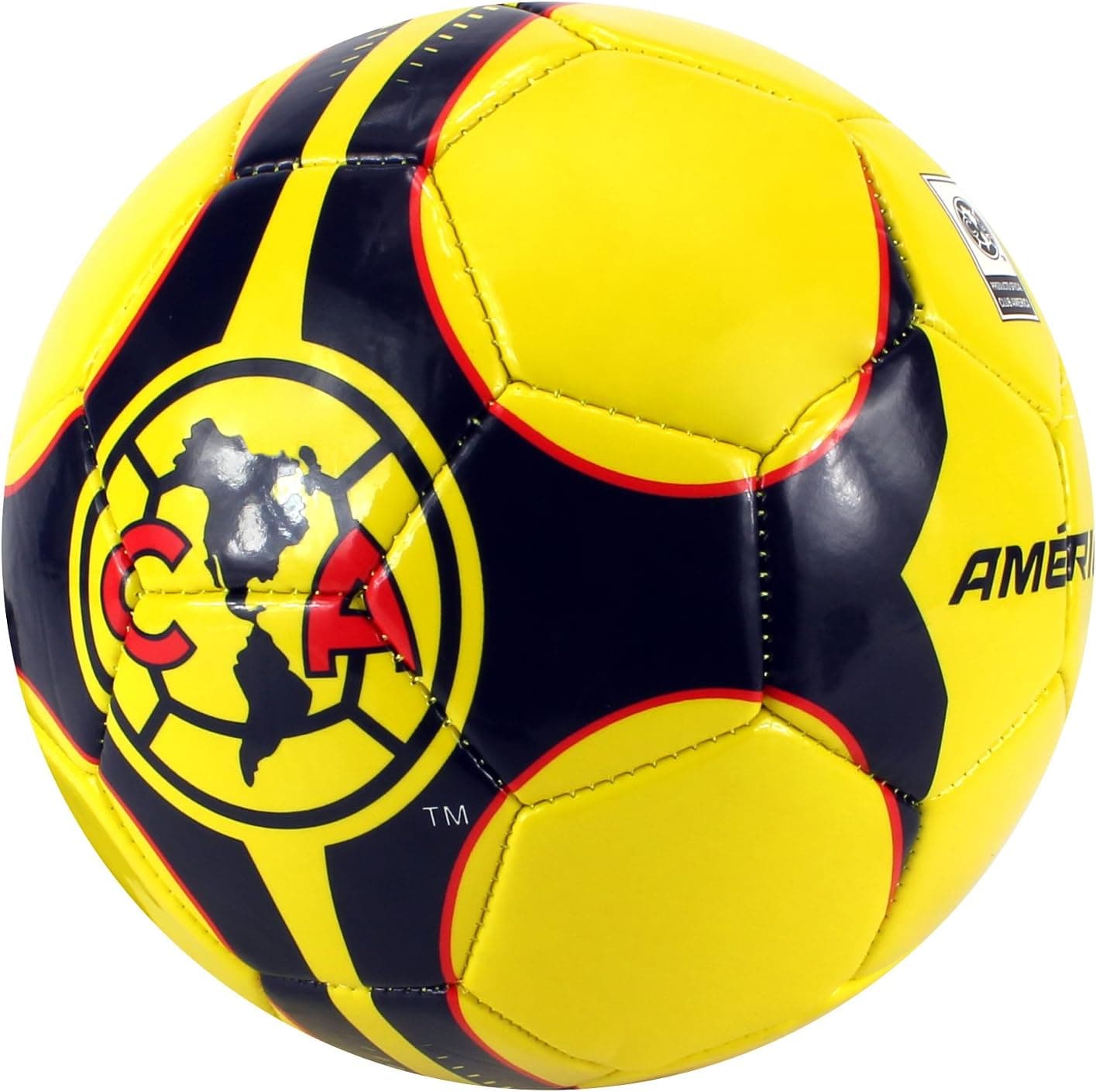 Club America Soccer Ball - Yellow/Black - Size 5