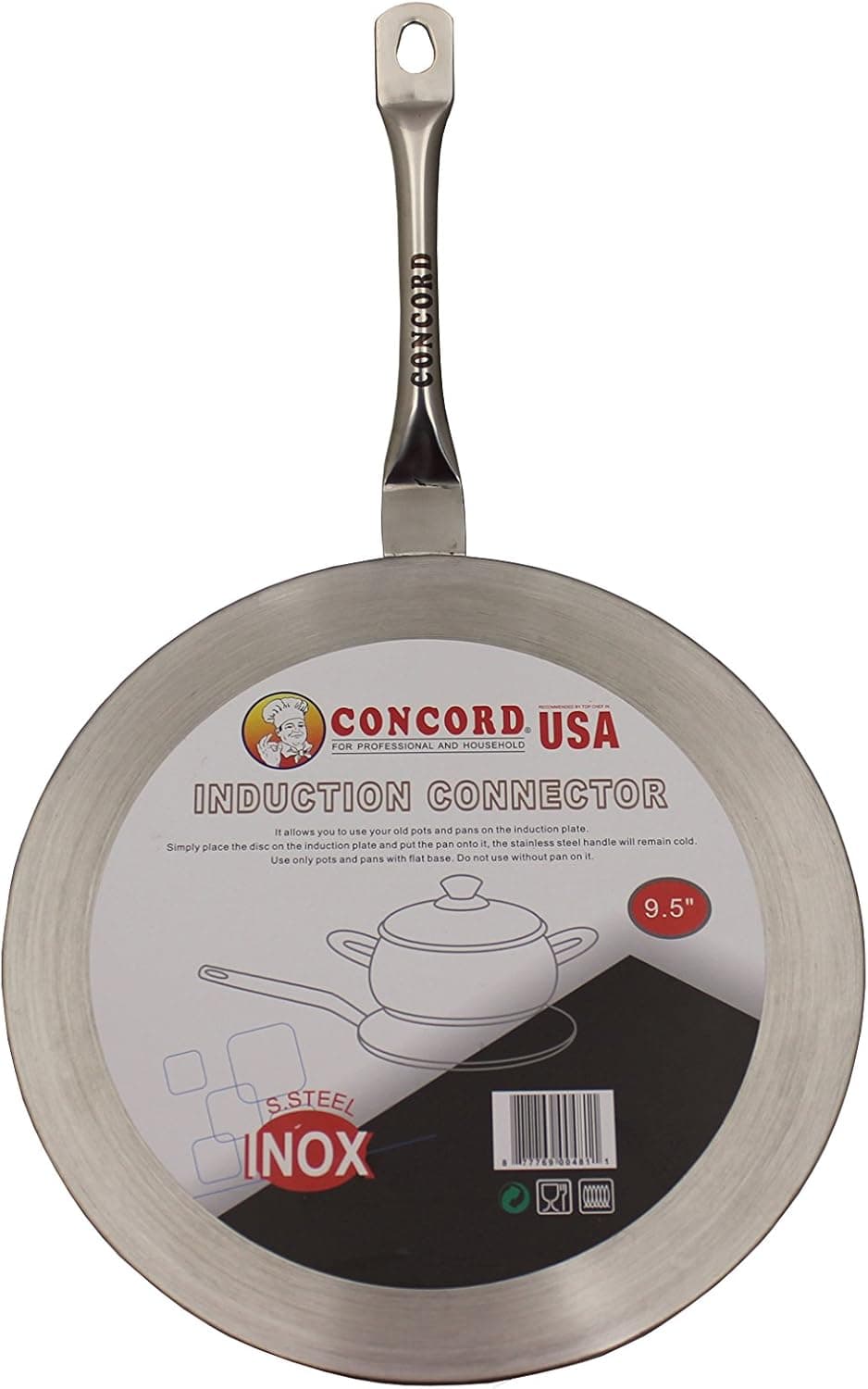 Concord Induction Disk Stainless Steel Plate (7.5")