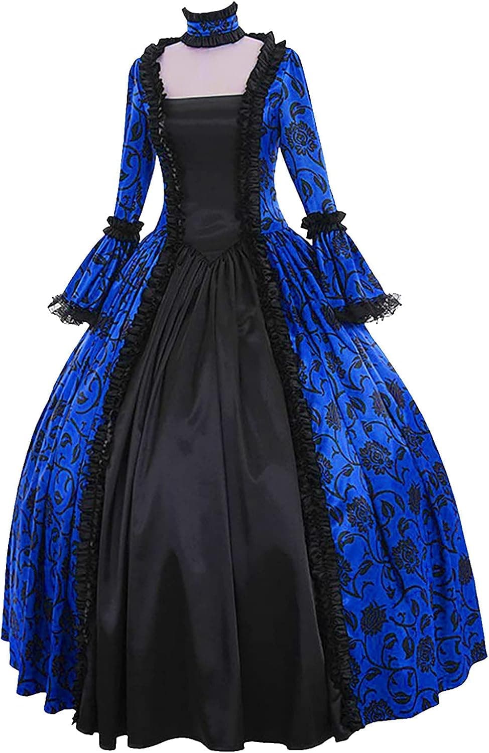 SHOPESSA Womens Halloween Costumes Victorian Dress Ball Gown for Women Retro Medieval Renaissance Floor Length Gothic Clothes