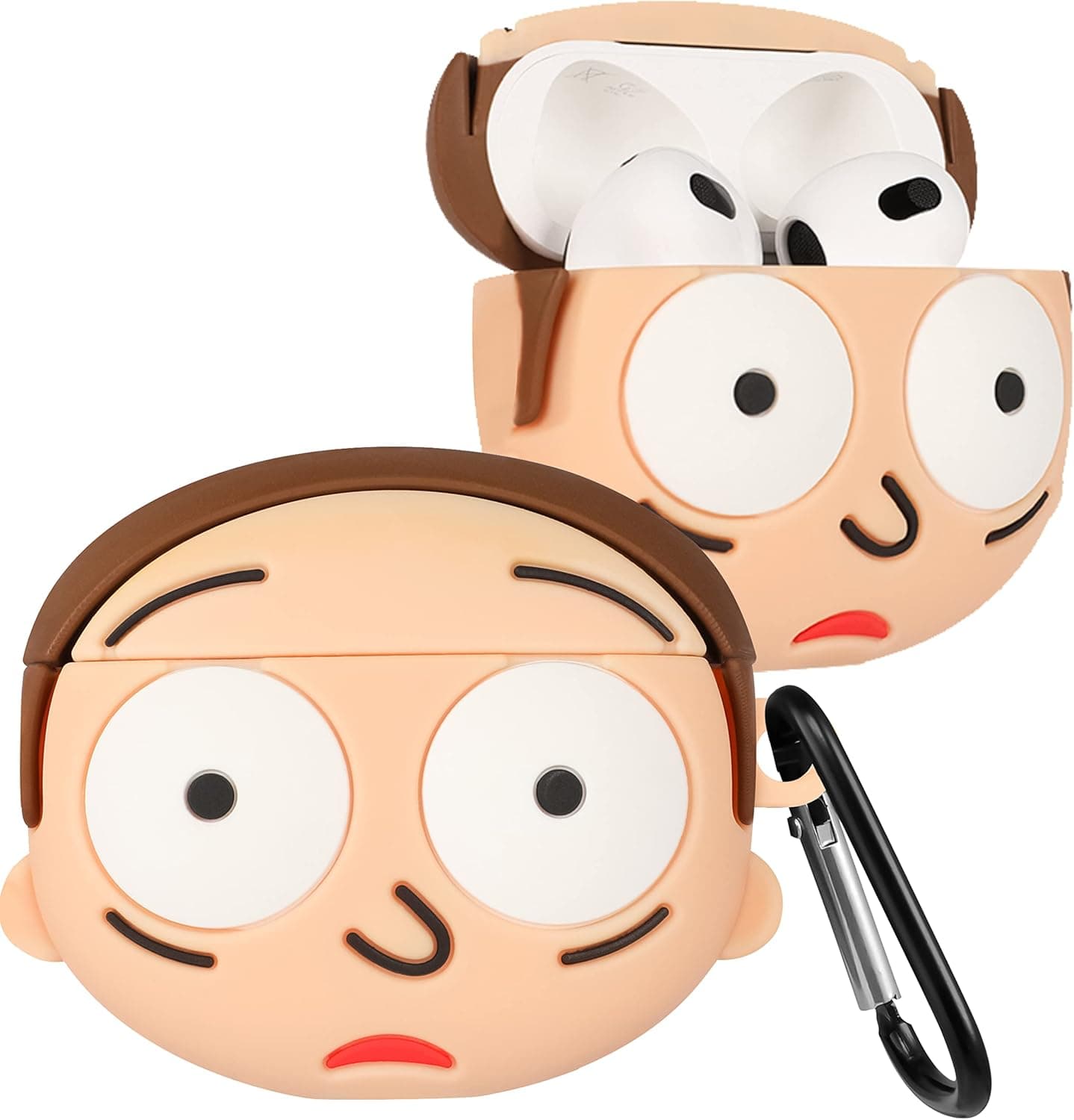 Gkv for Airpods 3 Case for Airpod 3 (2021) Cover Cartoon Funny Fun Kawaii Cute Unique 3D Girly Design Air Pods 3rd Generation Silicone Shell Cases for Girls Teen Boys Kids (Moti)