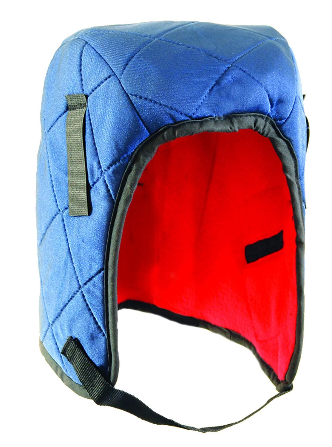 OccuNomix Blue And Red 100% Quilted NylonTricot Hot Rods 3 Layer Classic Regular Length Winter Liner With Fleece Lining, DuPont Tyvek Insulated Ear Barrier And Double Foam Center Layer, regular length (9-10.5"), RQ301