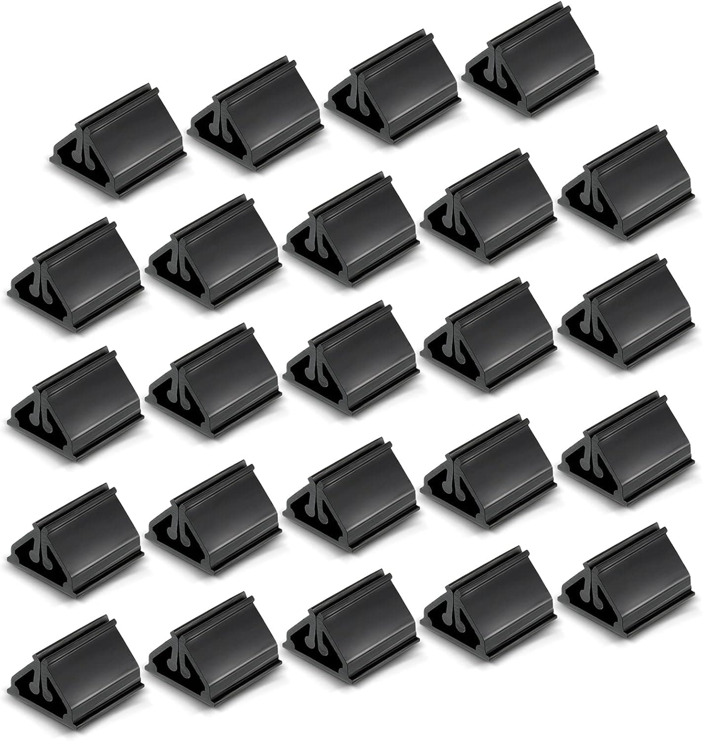 24 Pieces Plastic Game Card Stands Plastic Card Holder Stand Games Board Markers DIY Game Card Stands for Party Favor (Black)
