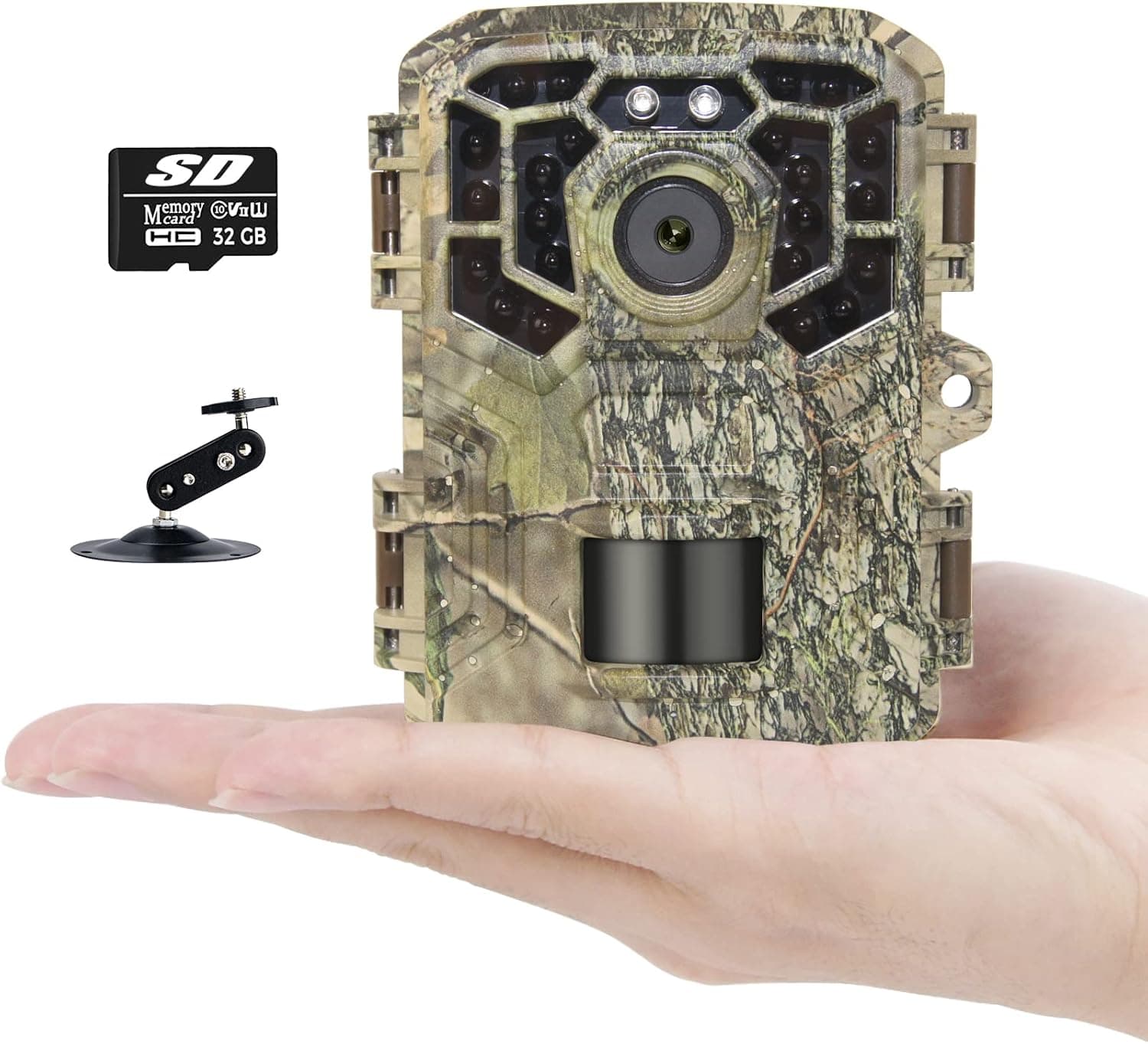 Osenous Mini Trail Camera 1080P 24MP, Game Camera With 90° Angle and 75ft Distance, Deer Camera with No Glow Night Vision Motion Activated Waterproof and 0.2s Trigger Speed for Wildlife Monitoring