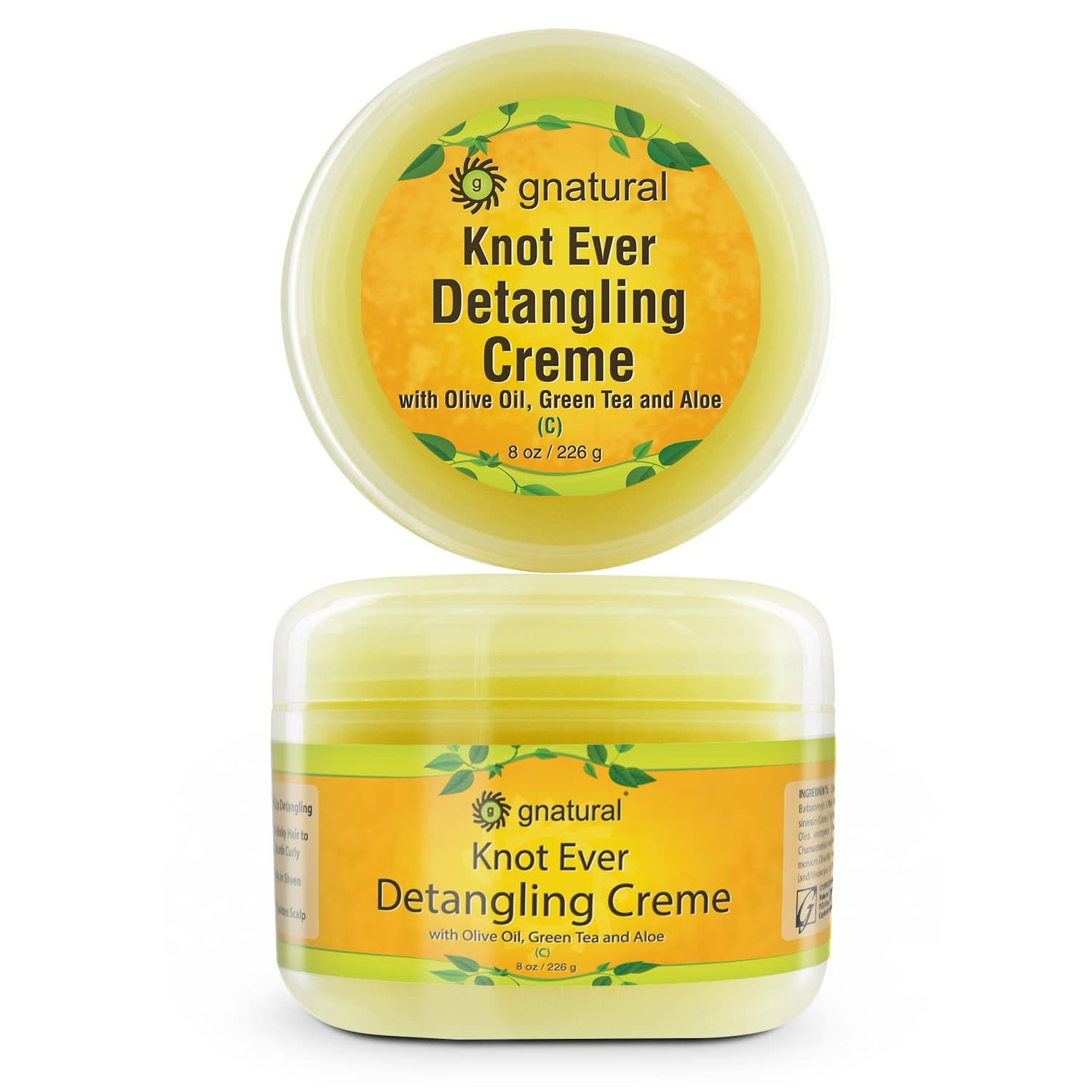 Gnatural Knot Ever Detangling Creamy Herbal Conditioner, 0.55 Pound