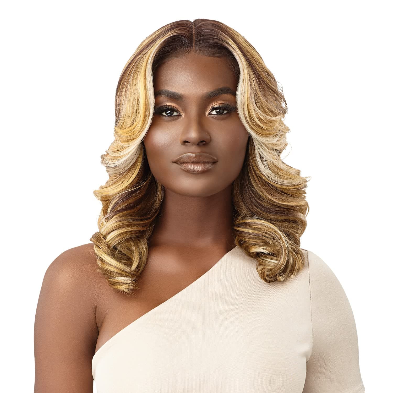 Outre Synthetic Hair HD Lace Front Wig - ELINA (Color:27613/PK30)