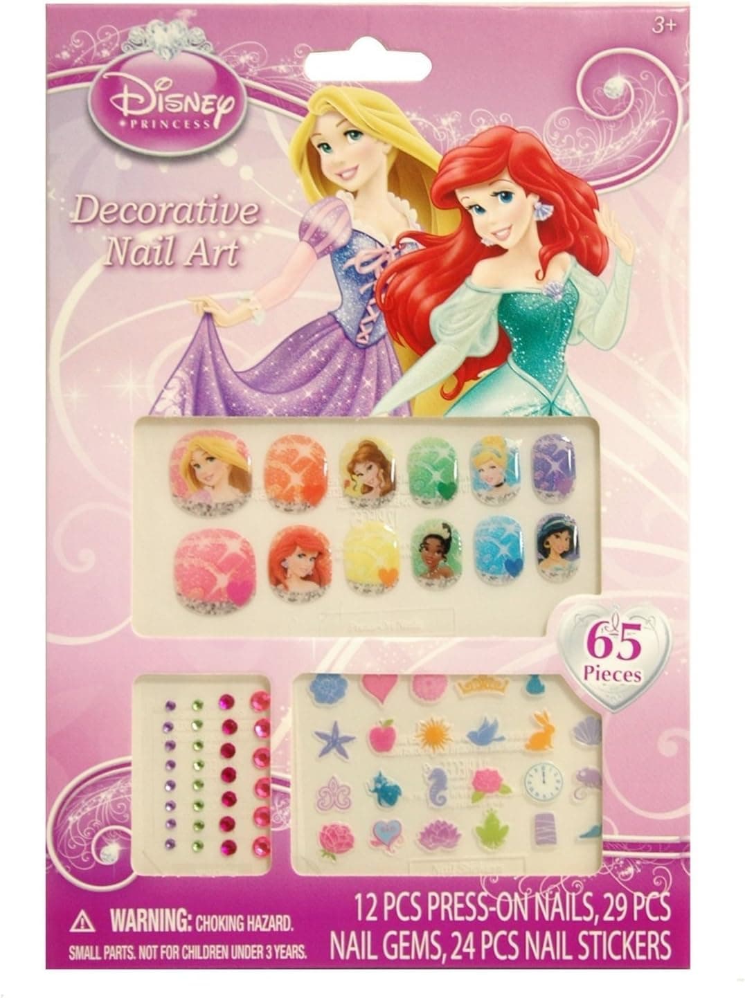 Disney Princess 65 Piece Decorative Nail Art Kit