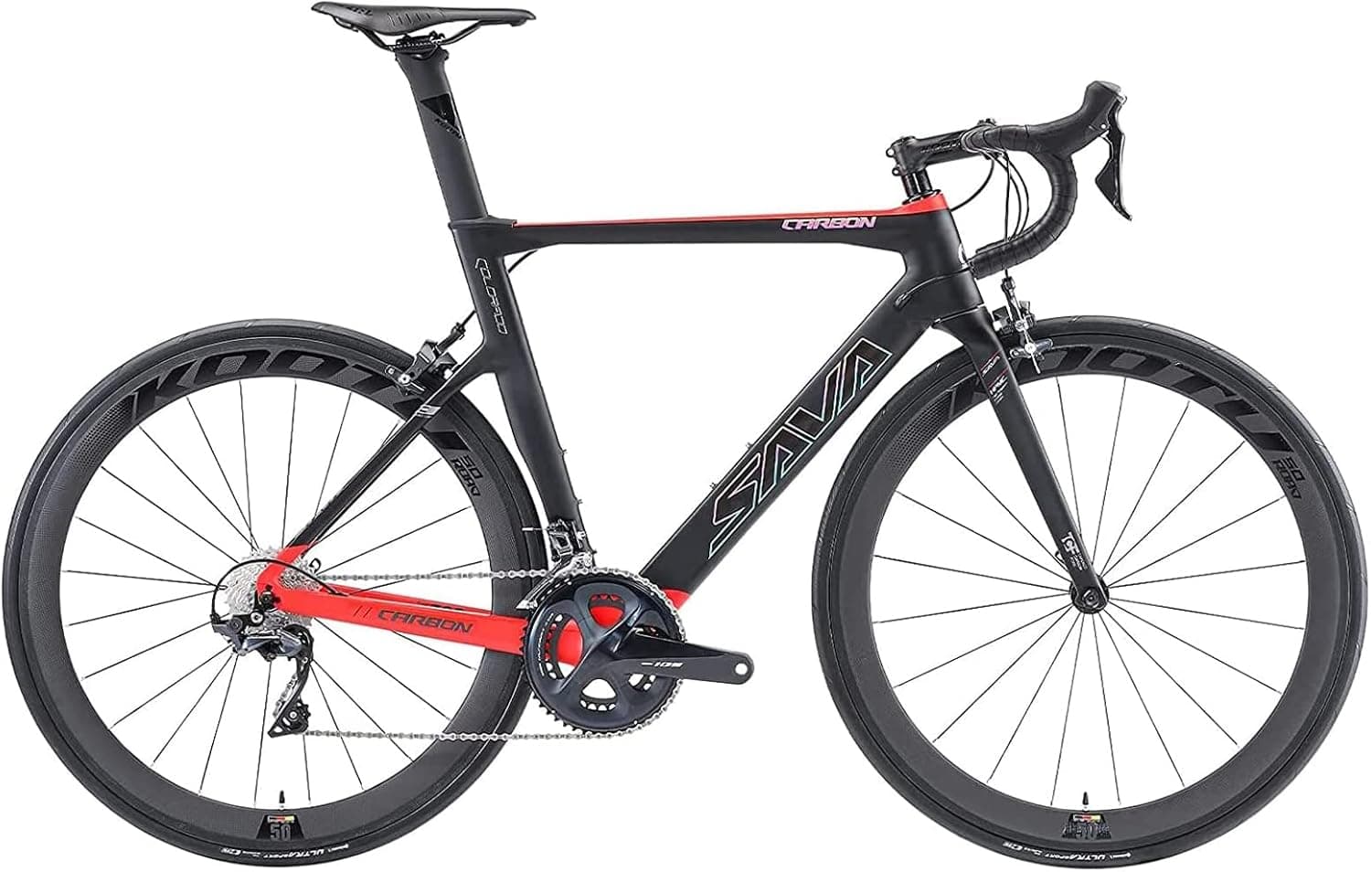 SAVADECK Carbon Road Bike,HERD6.0 T800 Carbon Fiber 700C Road Bicycle with Shimano 105 22 Speed Groupset Ultra-Light Carbon Wheelset Seatpost Fork Bicycle